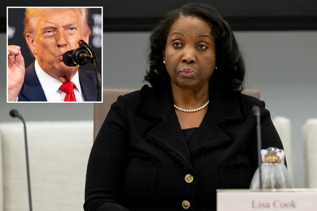 Trump demands Fed Governor Lisa Cook resign amid mortgage fraud allegations