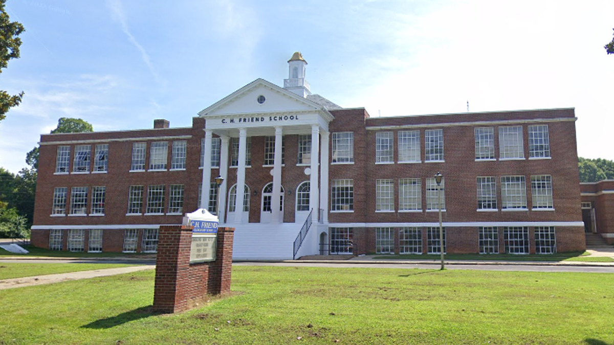 Front view of C.H. Friend school