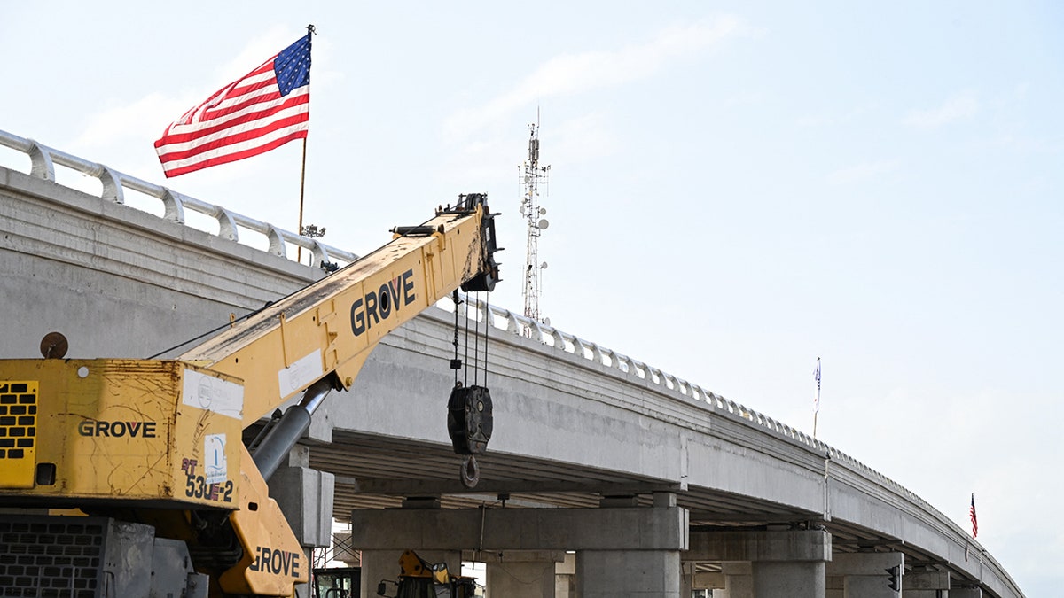 Millennium Challenge Corporation project abroad shows U.S. flag