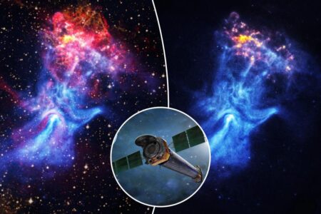 NASA captures ‘cosmic hand’ reaching through 150 light-years of space in stunning new image