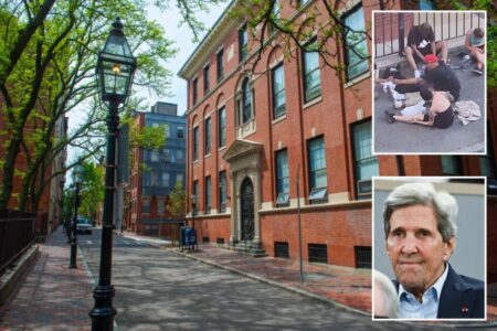 John Kerry’s ritzy blue city neighborhood rocked as drug addicts ‘overrun’ cobblestone streets