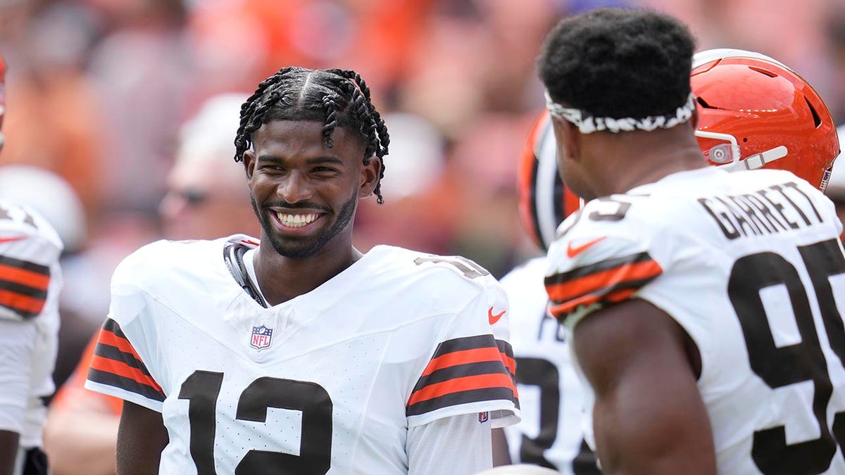 Shedeur Sanderse and Myles Garrett