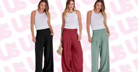 Over 2,000 Shoppers Adore These $35 Palazzo Pants That ‘Supports You Through Bloating’