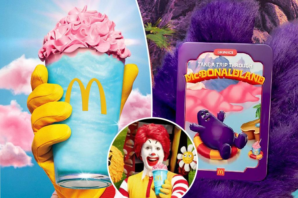 McDonald’s nostalgic new Happy Meal comes with wacky, Grimace-inspired shake — and fans are confused: ‘Tastes as bad as it looks’