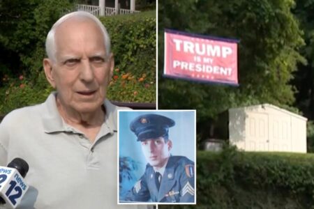 Vietnam vet fights NY village to keep ‘Trump is my president’ banner flying at his home: ‘They can’t get to it’