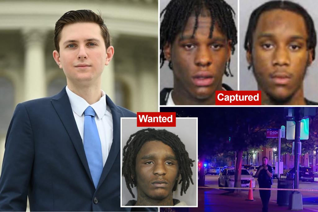 Mugshots of Capitol Hill intern murder suspects revealed as manhunt continues for third suspect