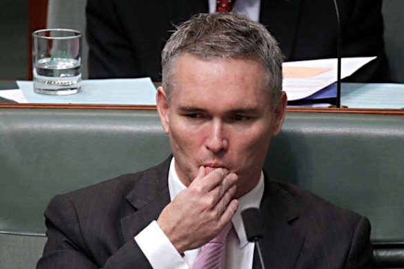 Craig Thomson in Parliament House, Canberra, in August 2011.