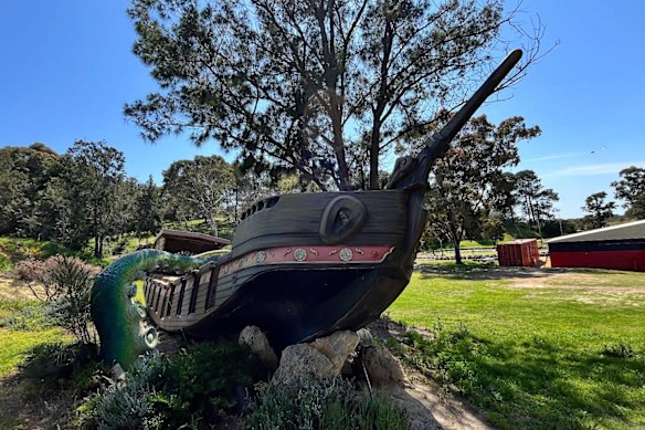 The final resting place at the park for the original ride. 