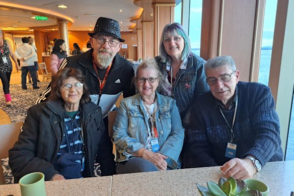 Family reunion: From left, Kathy Hodgson and her siblings Fred, Divina, Vivyene and John.