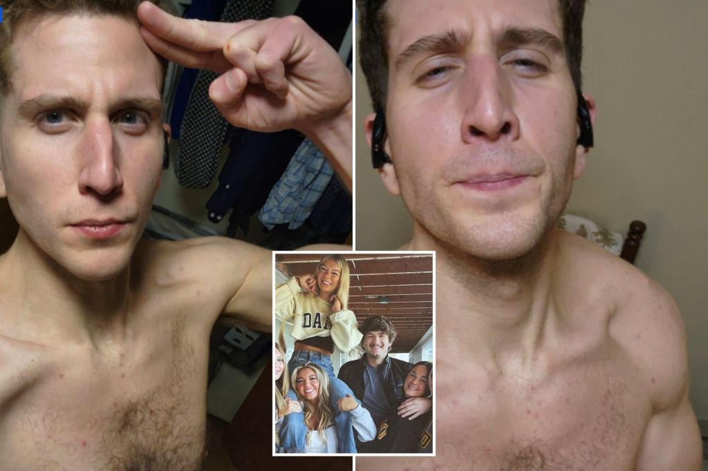 Killer Bryan Kohberger posed shirtless with wound on his hand in disturbing selfies after murdering Idaho college students