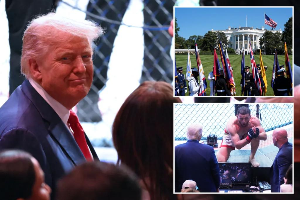 UFC match on White House lawn penciled in for June with weigh-ins on Lincoln Memorial steps: report