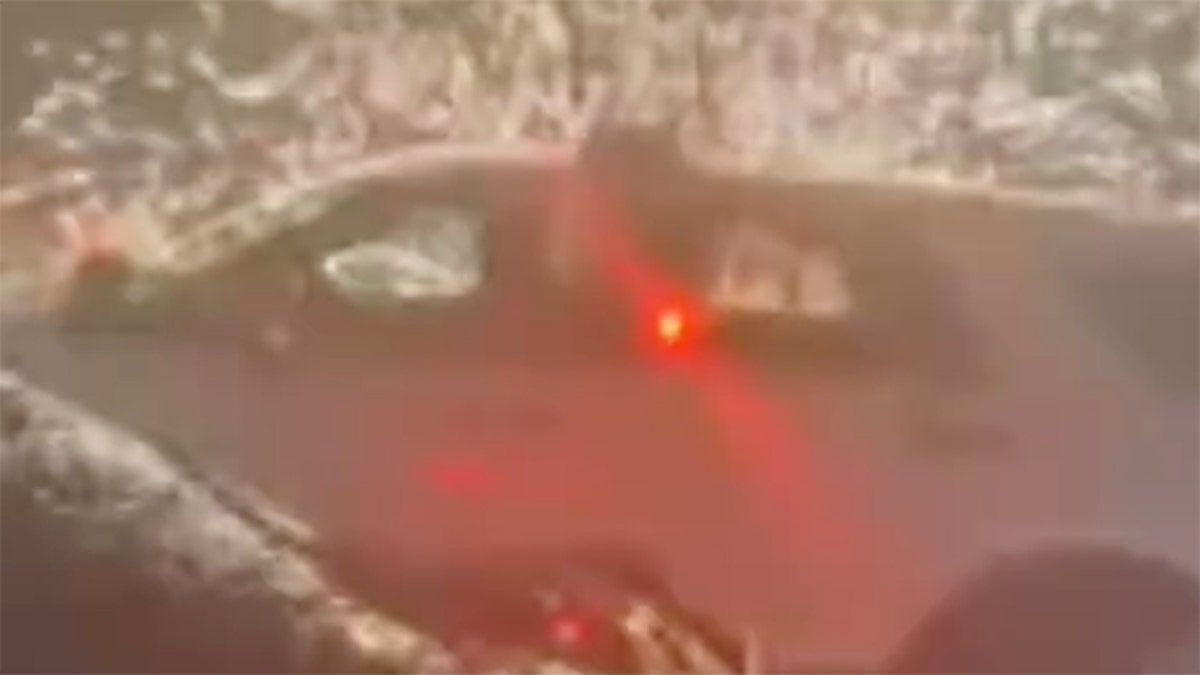 Chaos in New Jersey as people shoot fireworks at police officers