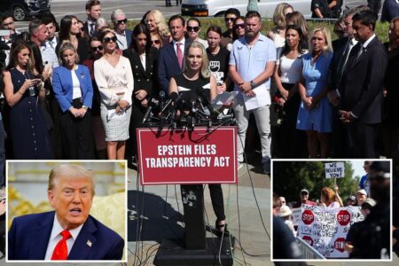 Trump calls for ‘end’ to ‘Democrat Epstein Hoax’ as Republicans in Congress weigh releasing DOJ files