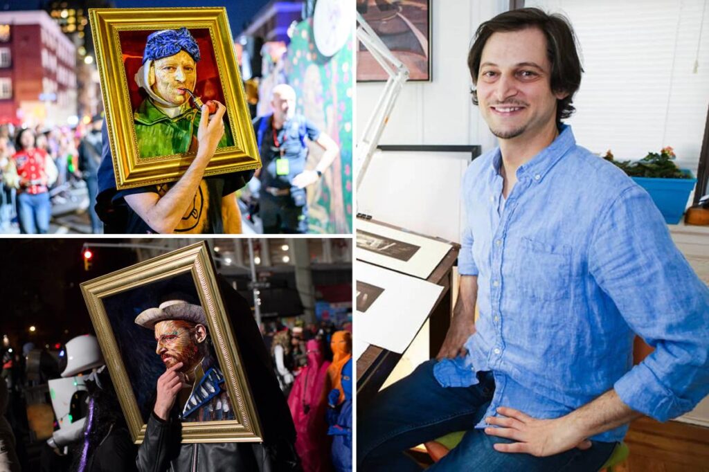 Exclusive | NYC artist dresses as a Van Gogh self-portrait every year for the Village Halloween Parade