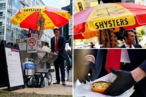 Furloughed IRS lawyer achieves childhood dream of operating hotdog cart