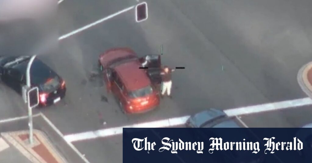 Police pursuit of stolen car comes to crashing end