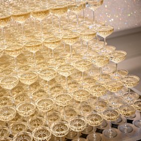 No chance of going thirsty in the Crown marquee