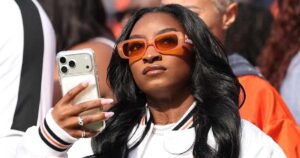 Simone Biles Dazzles in All-White for Husband Jonathan Owens’ Bears Away Game vs. Ravens