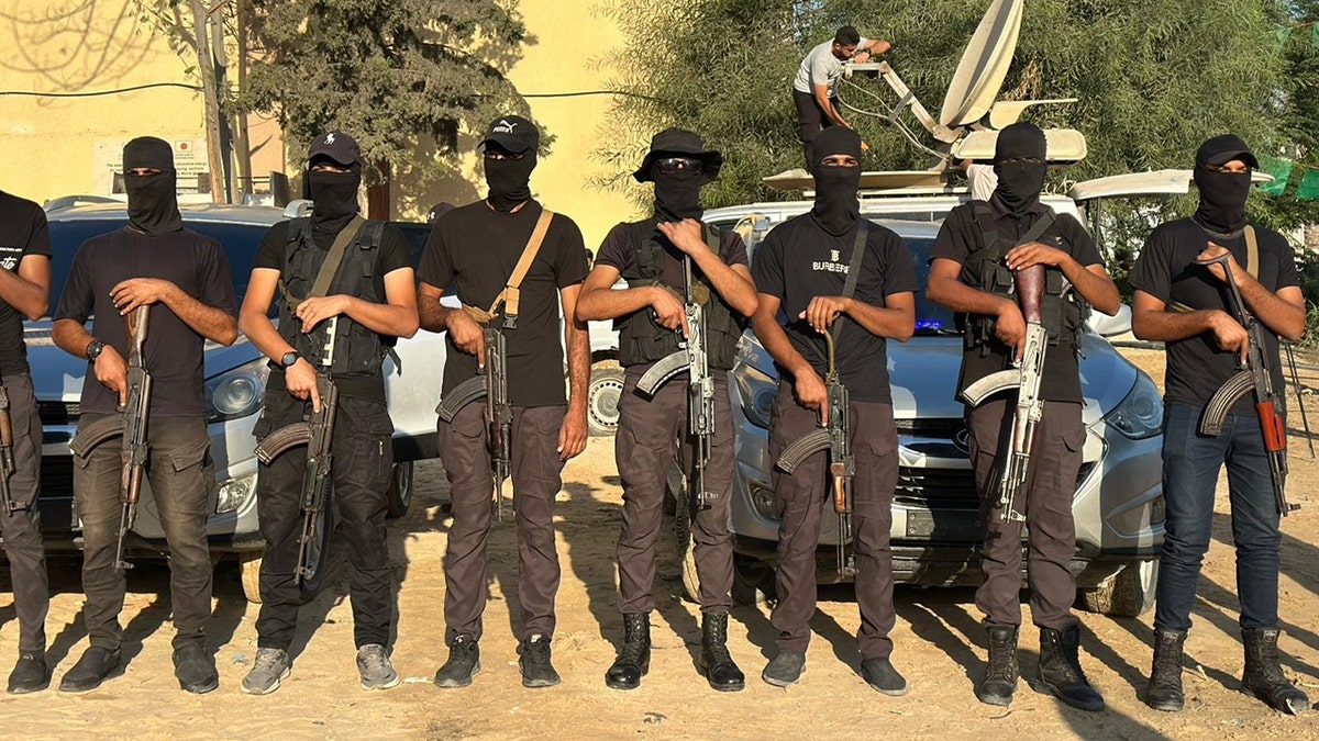 Hamas terrorists in Gaza
