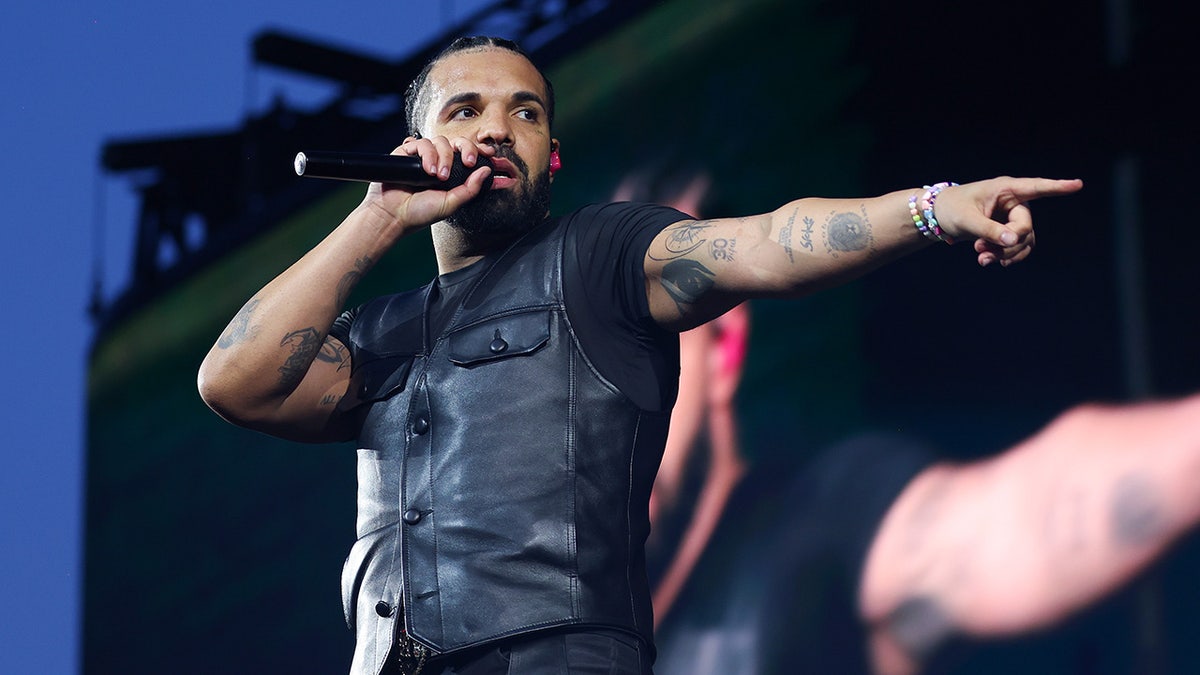 Drake performs at a music festival
