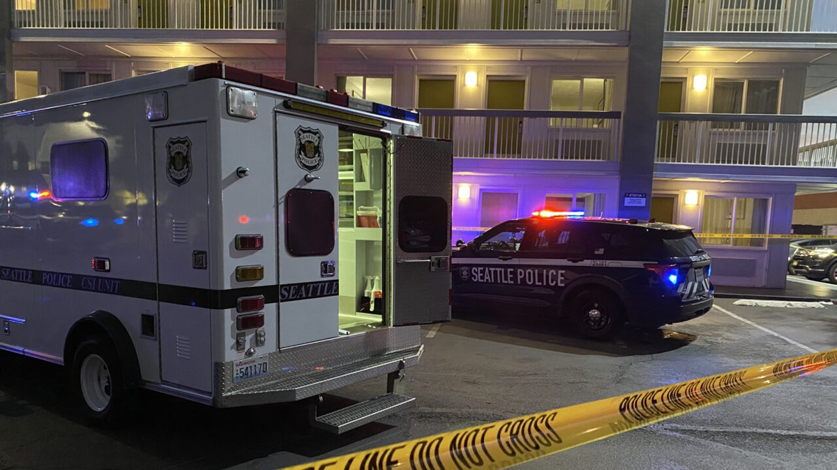 Seattle crime scene of fatal shooting