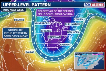 Arctic air to hit Upper Midwest and Northeast — early look into this winter
