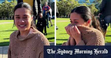 Student pepper-sprayed as police clash with pro-Palestine protesters at weapons expo