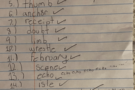 Fourth Grader Takes Spelling Test, Internet Can’t Cope With One Answer