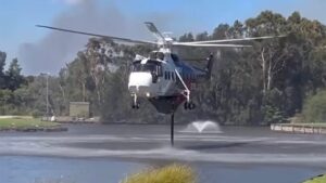 Bushfire threatens south coast retirement village in Worrowing Heights near Jervis Bay