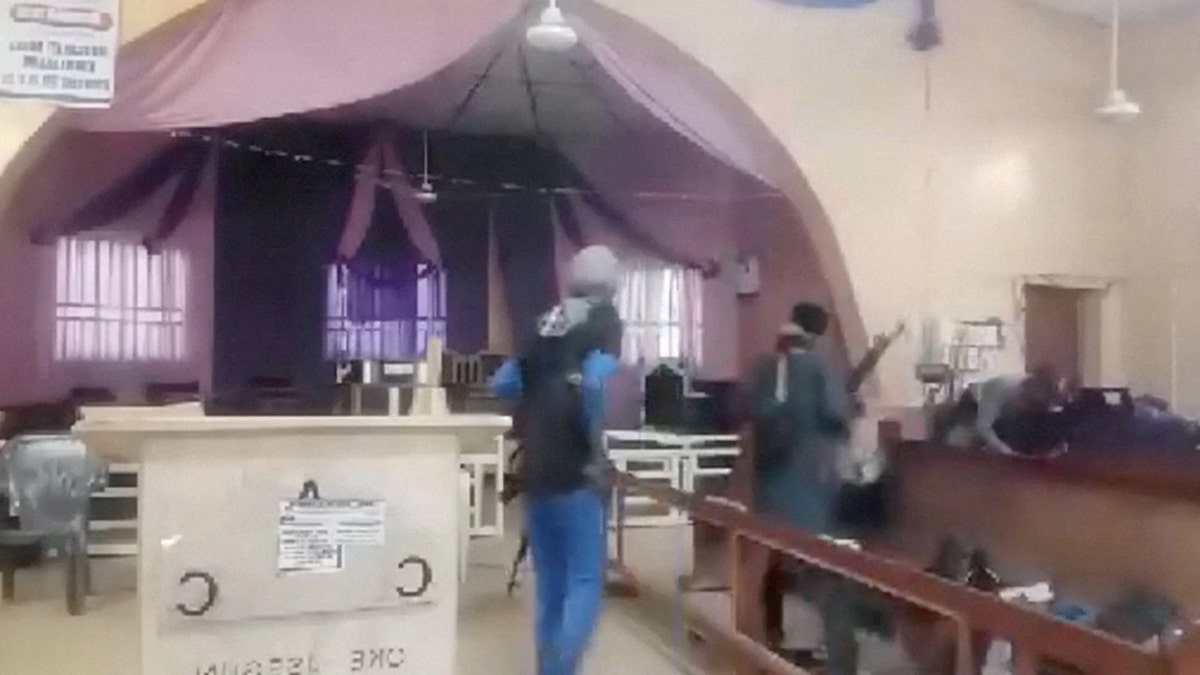 Gunmen in a church in Nigeria