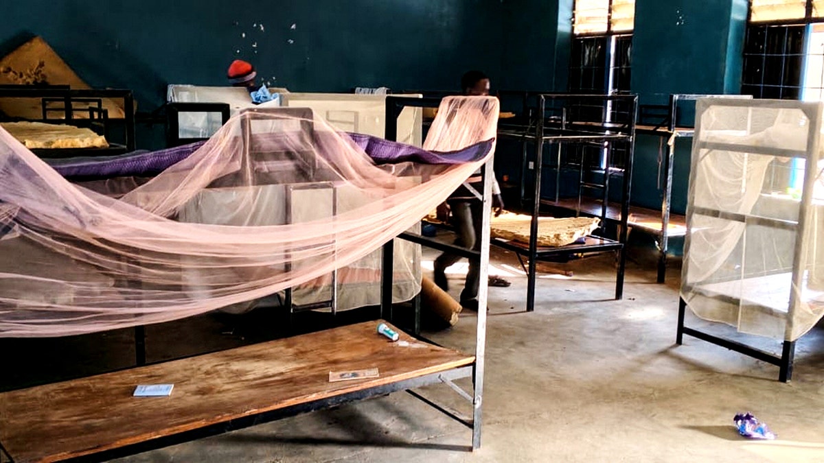 Photos of the Nigerian Catholic school from which over 300 people were kidnapped by gunmen.