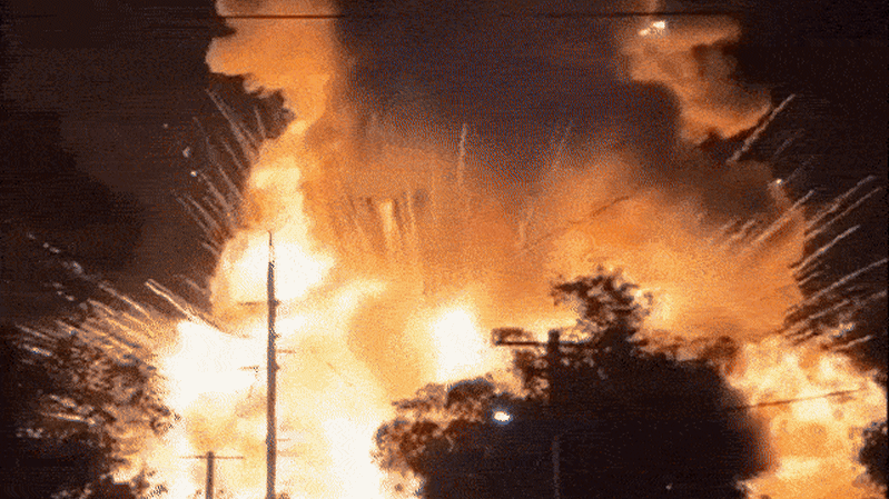 Sydney factory explosion blasts chemical tank into air, huge fireball erupts