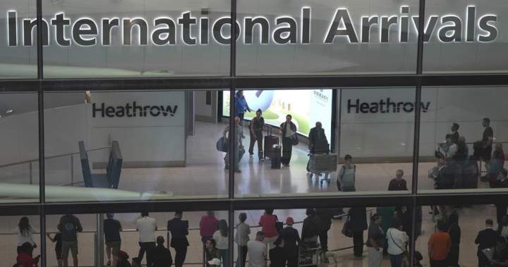 U.K. to start enforcing new travel permit rules for Canadians visitors