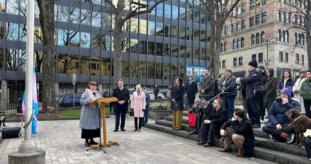 Transgender Day of Remembrance marked in Halifax with flag raising