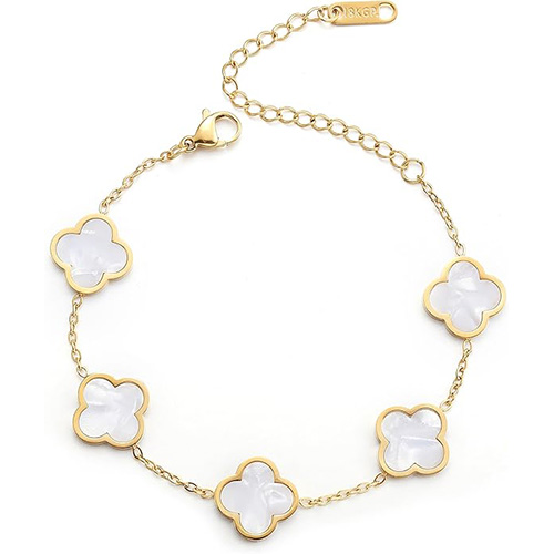 Aippk Four Leaf Gold Plated Bracelet