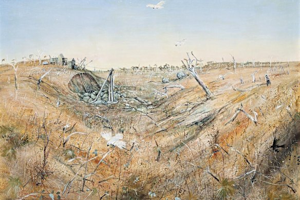 Arthur Boyd’s The Old Mine is another of the allegedly insured artworks.