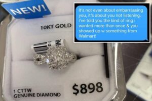 Frustrated woman turned down boyfriend’s $898 Walmart engagement ring — but not for the reason you’d think