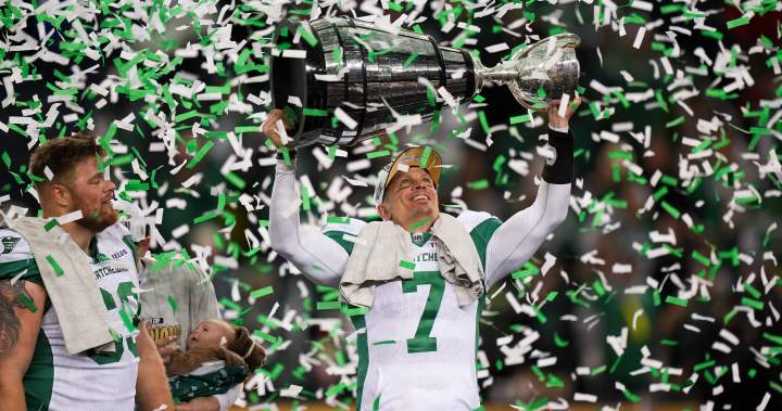 Saskatchewan Roughriders beat Montreal Alouettes for fifth Grey Cup