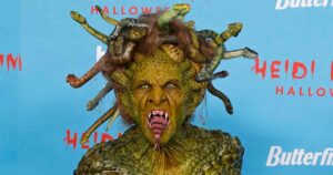 Heidi Klum Dresses up as Medusa for Halloween as She Reveals Her Costume Took 10 Hours to Put On