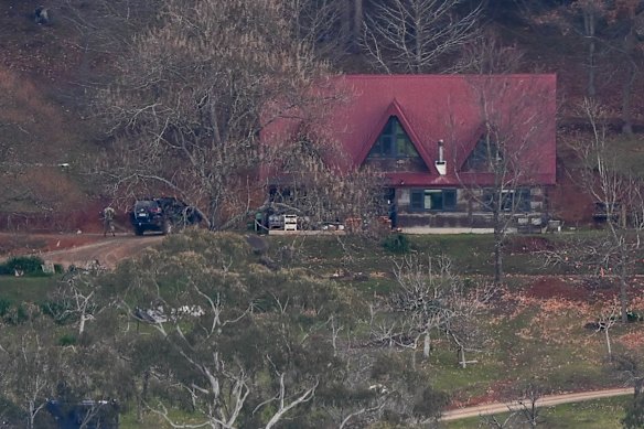 The Rayner Track home on the property where the fatal shootings occurred.