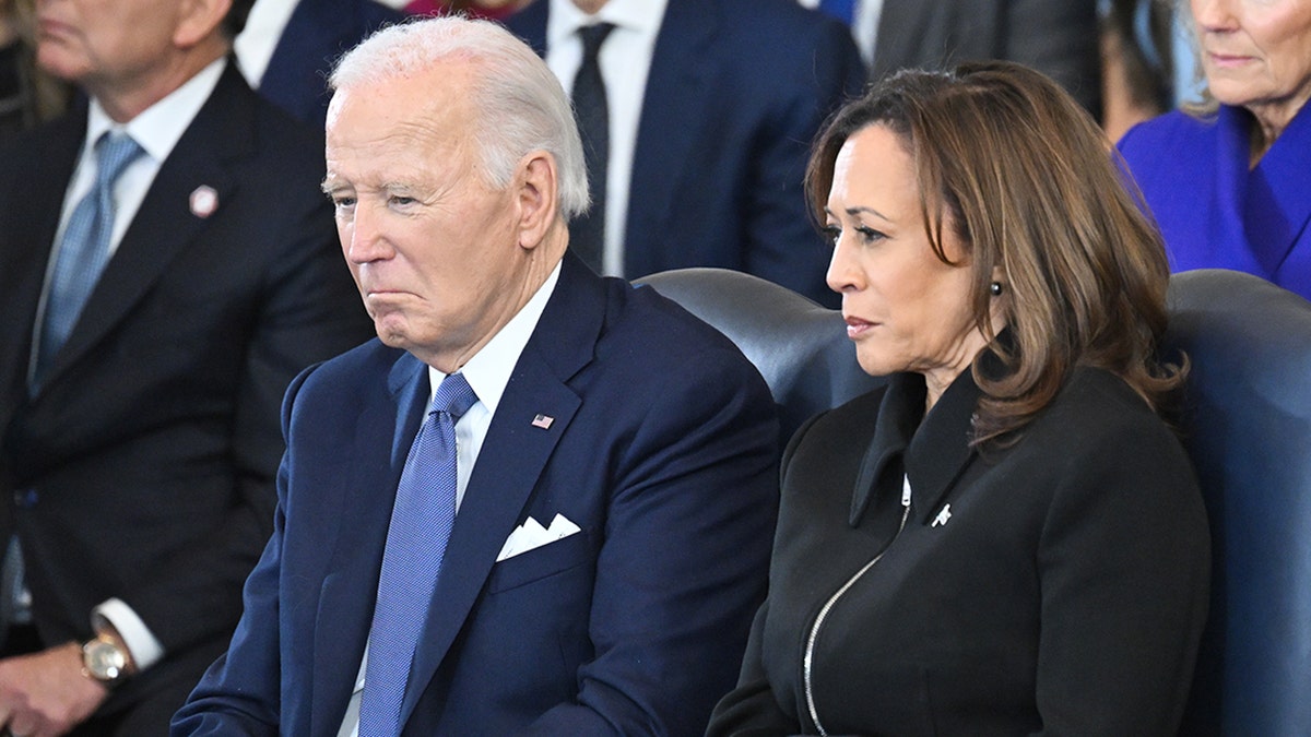 President Joe Biden and Vice President Kamala Harris at Trump's inauguration