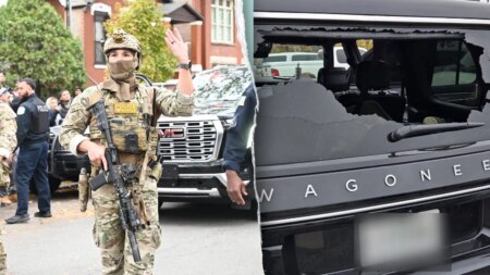 Manhunt underway after federal agents take gunfire as rioters ram vehicles, hurl debris in Chicago