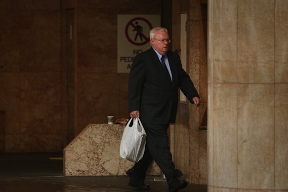 Graham Richardson arrives at the Independent Commission Against Corruption in 2010.