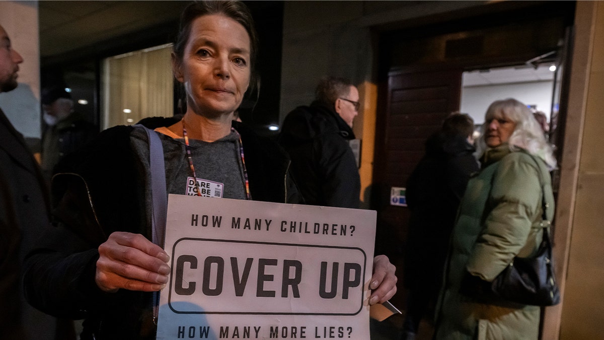 Protesters call for action by Oldham council over grooming gangs.