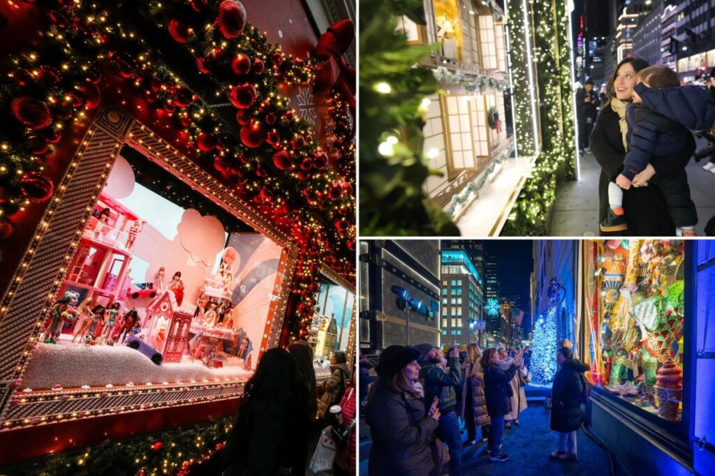 NYC’s holiday window displays burn brighter than ever as Saks lights back up — joining Bergdorf’s, Macy’s and more