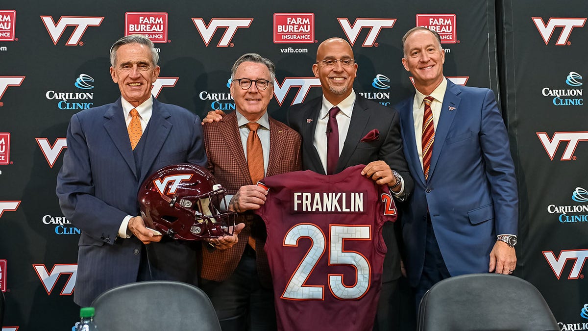 James Franklin with jersey