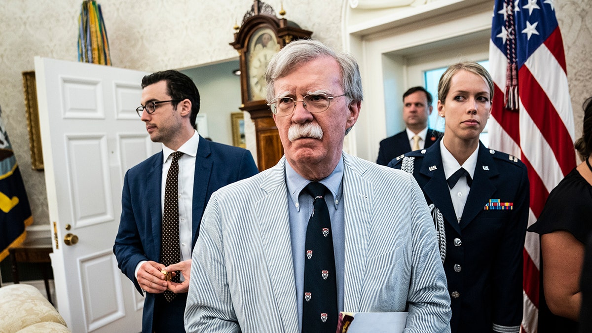 John Bolton in the White House in 2019
