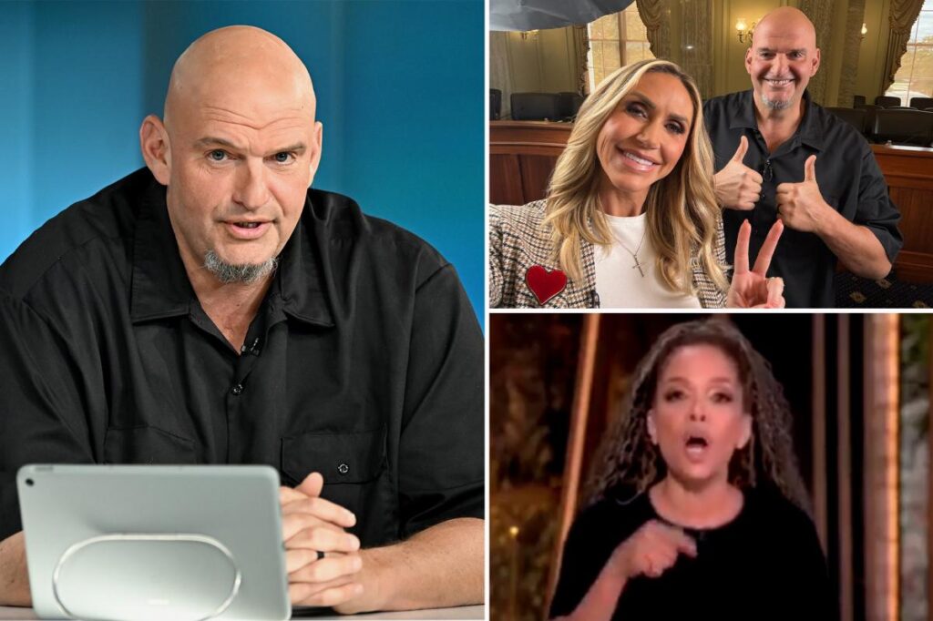 Lara Trump praises John Fetterman for standing up to Dems, ‘View’ cohost Sunny Hostin: ‘Reminds me of someone else I know’