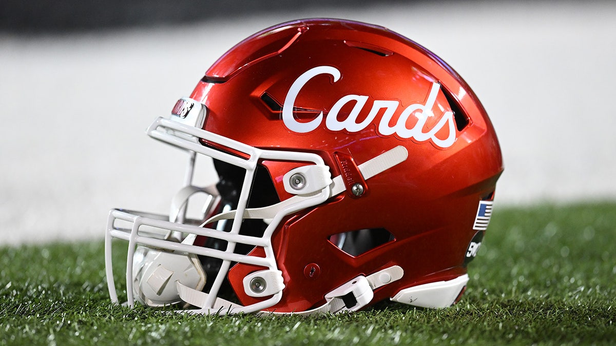 Louisville Cardinals helmet