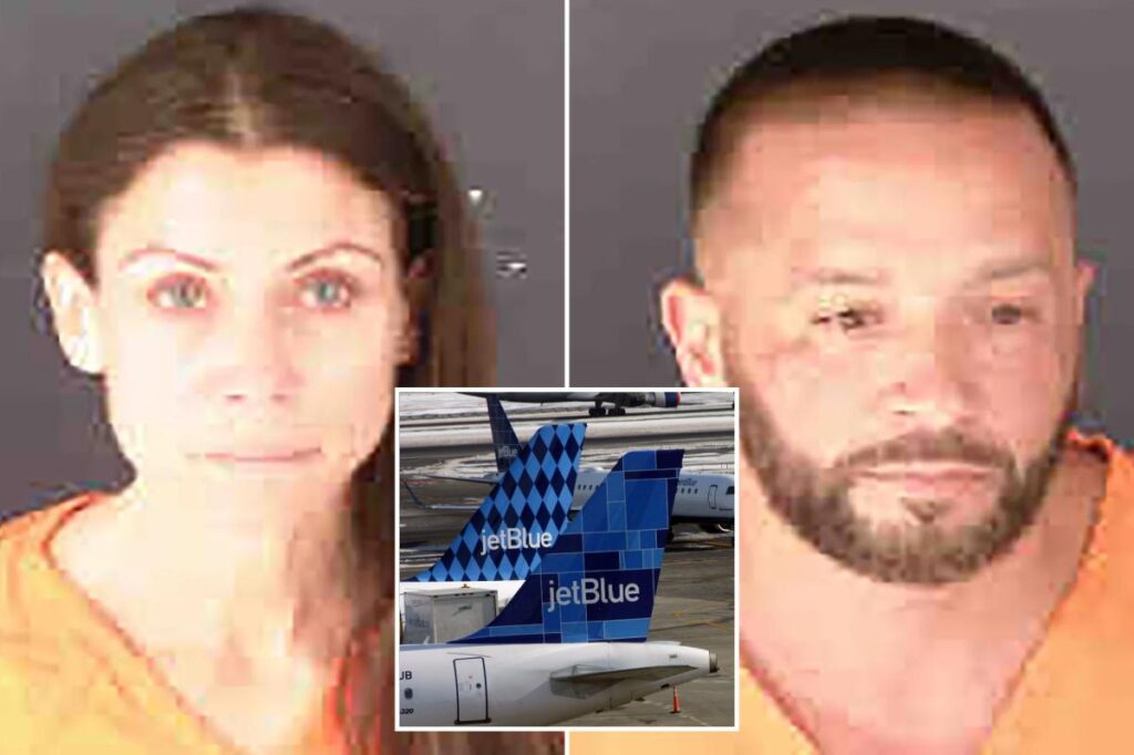 JetBlue passengers accused of having sex in front of children on flight banned from airline — but have charges dropped